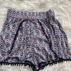 Francesca’s Floral Flowy Shorts